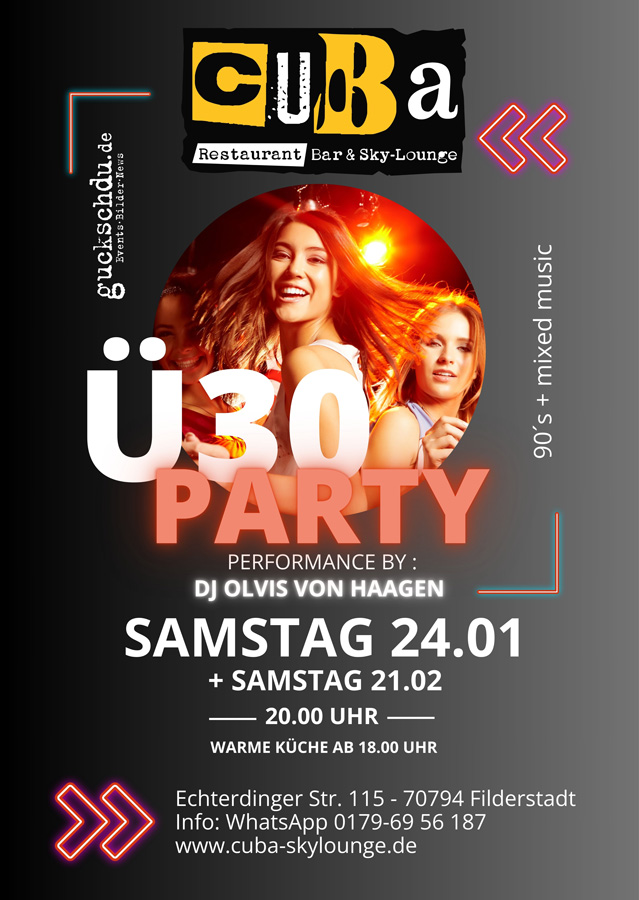 2026-01-24 Ü30 im Cuba - Die Party für Erwachsene