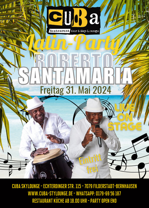 Latin-Party mit Roberto SantaMaria - live musik